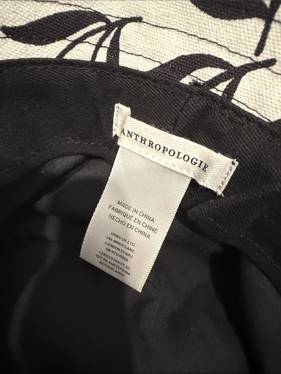 Anthropologie Capitanna Reversible Maxi Bucket Hat Black Cherry Floral main image 5